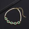 Dopamine Bracelet Simulation Paraiba Simple Green Gold White Multi-color Colorful Treasure New Women