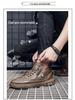 Autumn Men's Breathable High-Top Martin Boots: Trendy, Thick-Soled, Non-Slip Leather Casual Sneakers
