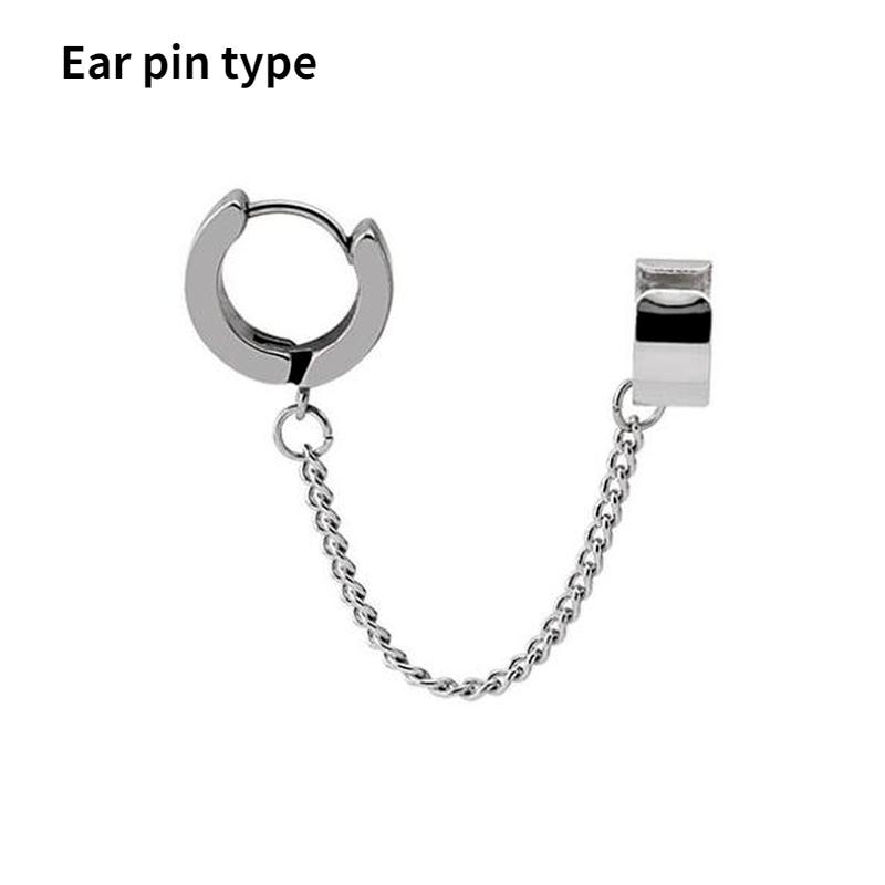 Хип-поп крутая цепочка, простая кисточка, простые цельные серьги-зажимы для ушей, висячие серьги для женщин, ювелирные изделия, подарки для вечеринки