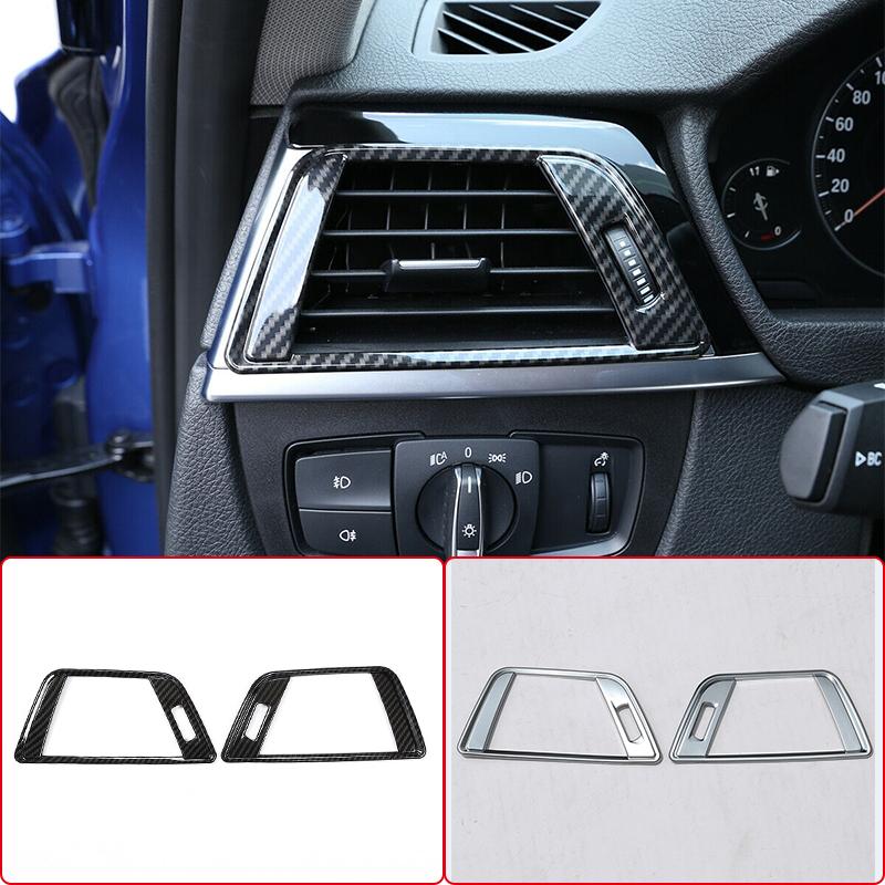For BMW 3 4 Serie 3GT F30 F31 F32 F33 F34Car Dashboard Side Air Condition Outlet Vent Trim Cover ABS Chrome Interior