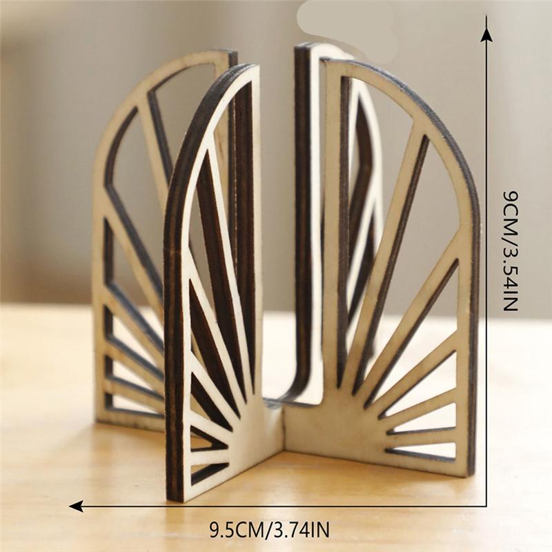 Good-Plant Reproductive Tube Hollow Solid Wood Plant Shelf Wooden Desk Table Home Decoration