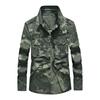 Камуфляжная весенне-осенняя рубашка с длинным рукавом из чистого хлопка для мужчин, среднего и молодого возраста, повседневная рубашка, рабочая одежда, военная рубашка
