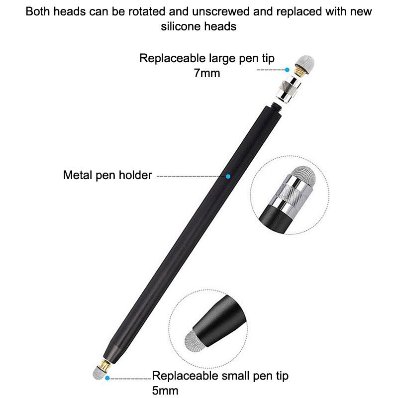 Mesh Fiber Capacitive Stylus Pen Double Nib Touch Screen Pens Drawing Pen For Universal Capacitive Screen Smart Phone TabletHot 6