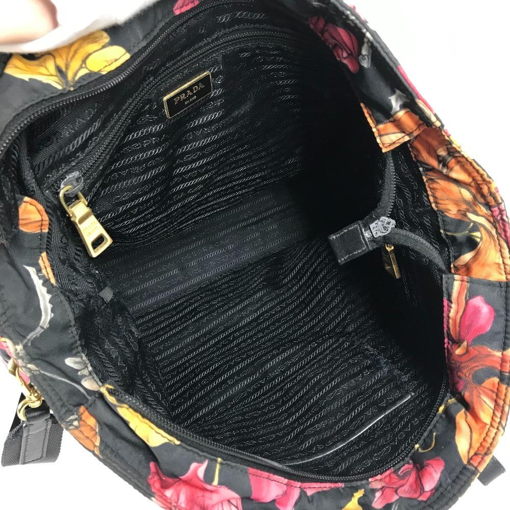 Prada Логотип в виде треугольника с цветочным узором Сумка через плечо, сумка 2-в-1, сумка-тоут