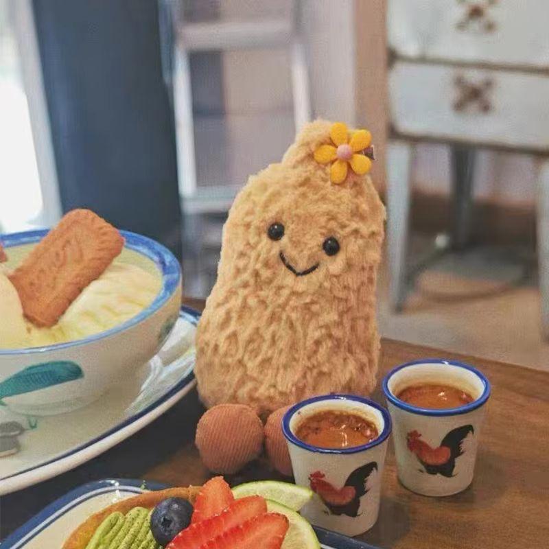 15 см маленькая кукла-арахис, украшение для гостиной, подвеска, предметы домашнего обихода, милая игрушка для кошки, плюшевая игрушка, подарок для девочки