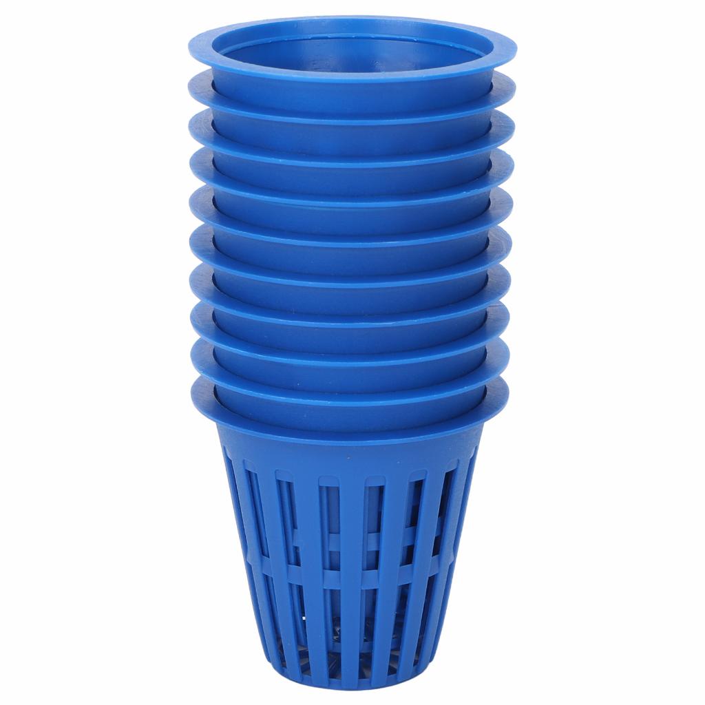 10 шт. Горшок для посадки Гидропонная корзина для выращивания Пластиковая сетчатая чашка для растений для балконного сада