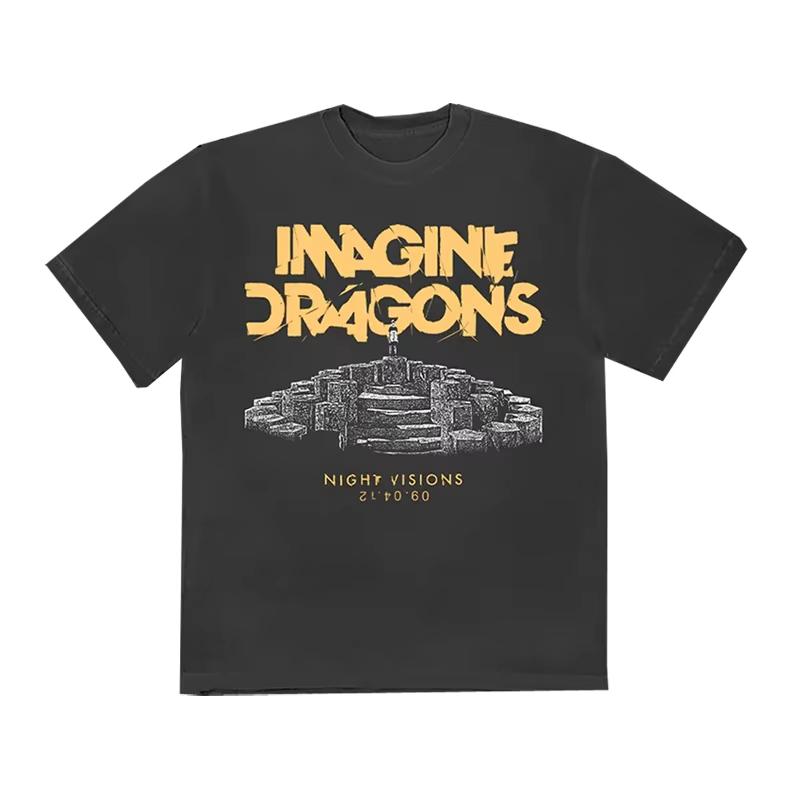 Summer and Autumn Classic Dreamdragon Band printed T-shirt loose and casual short-sleeved men's and women's sportswear top