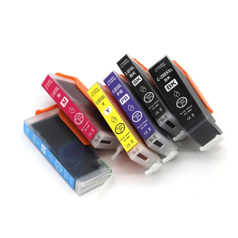 NEW PGI-280 CLI-281 Ink Cartridge Compatible For Canon PIXMA TS8320 TS8120 TS9120 TS8220 Printer Color Ink Cartridge