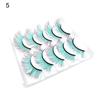 5 Pairs 3D False Eyelashes Soft Comfortable To Wear Imitation Mink Gradient Color Beauty False Eye Lashes for Performance