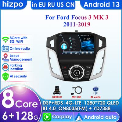9-дюймовый интеллектуальный экран 2din Android автомобильный радиоприемник мультимедиа видеоплеер для Ford Focus 3 MK 3 2011 - 2019 GPS Carplay Auto Bluetooth SWC 4G WIFI