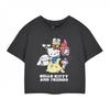 Hello Kitty & Friends Womens/Ladies Cropped Short-Sleeved T-Shirt