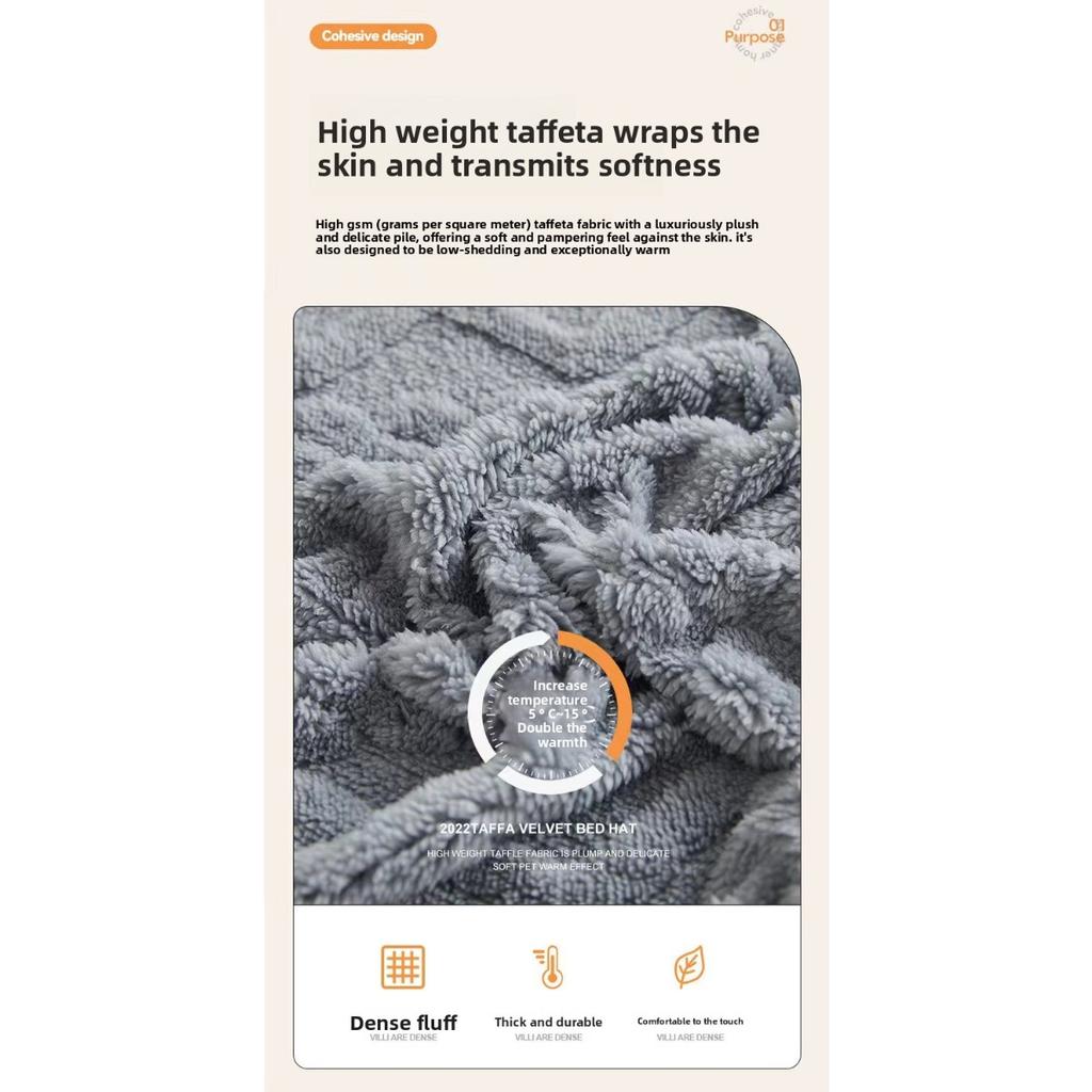 Постельная простыня Tafu Velvet из кораллового вельвета и молочного вельвета с зимней фланелью и толстым зимним защитным покрывалом