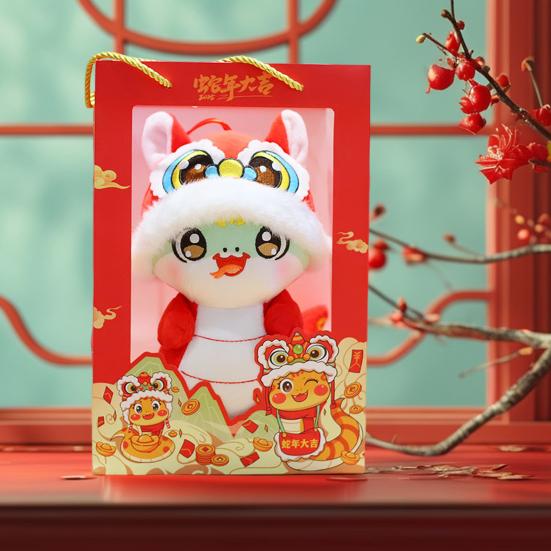 Плюшевые куклы Змея 2025 год Змеи китайский зодиак мягкая кукла праздничная