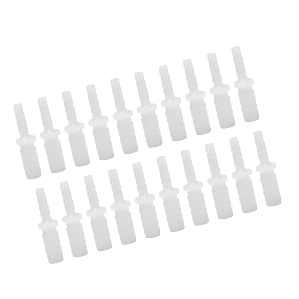20PCS 2 Way Straight Aquarium Water Pipe Adapter Fish Tank Fittings Joint Connector