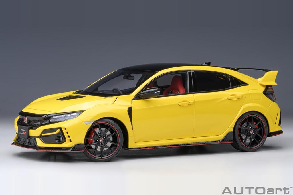AUTOart Honda Civic Type R Limited Edition Sunlight Yellow II Готовый продукт 1/18 (ФК8)
