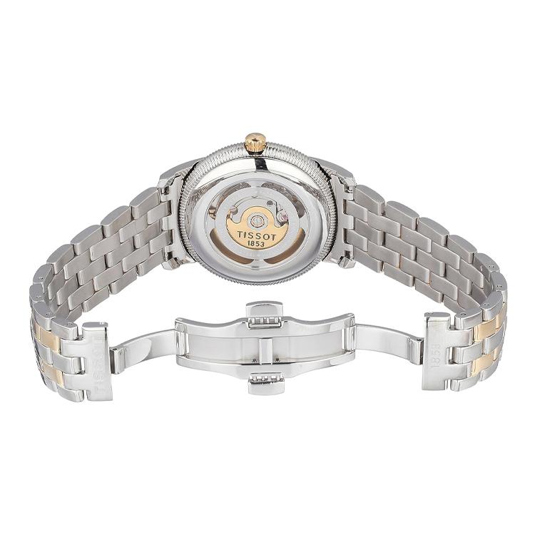 Tissot Автоматический Механизм 30м Водонепроницаемость Мужские Часы Часы 41мм Серебристый Циферблат T97.2.483.31