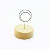 Decor Home Decoration Memo Card Round Wooden Holder Message Left Supporter Photo Frame Picture Clip