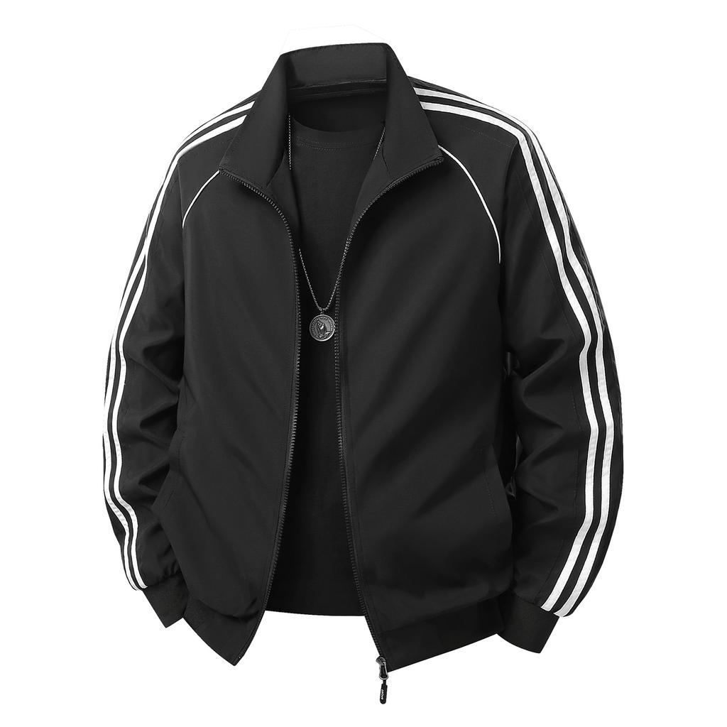 Men's Casual Stand-up Collar Color-blocked Men's Casual Jacket Baseball Jacket