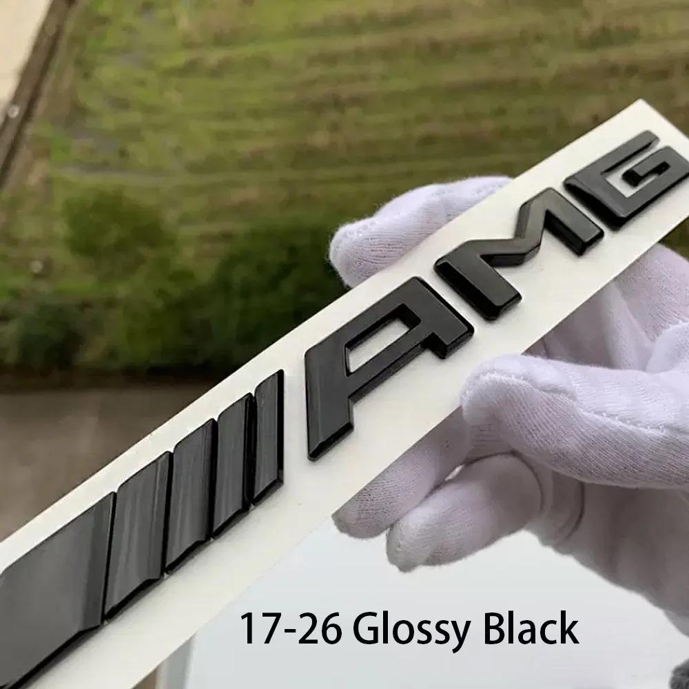 For Mercedes Benz AMG 1pcs 3D Car Rear Trunk emblem Decal Letters Sticker A B C E G CLA W211 W203 W204 W210 W124 accessories QG2