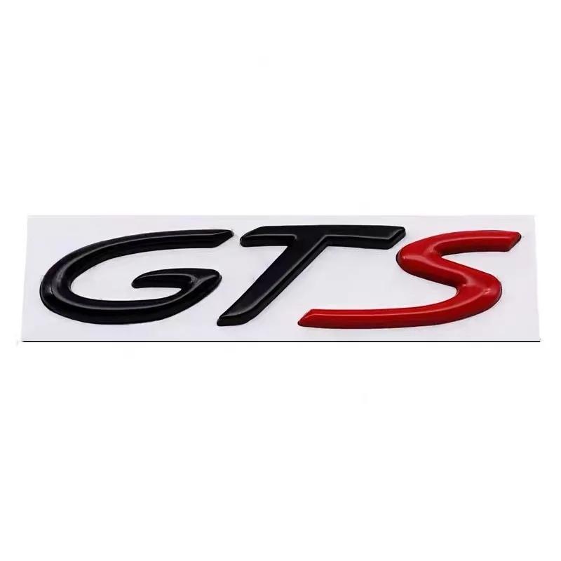 3D ABS Metal GTS GHSZDE Car Stickers English Letter Car rear Emblem Fender Side Rear Tail Trunk Badge Decal Accessories