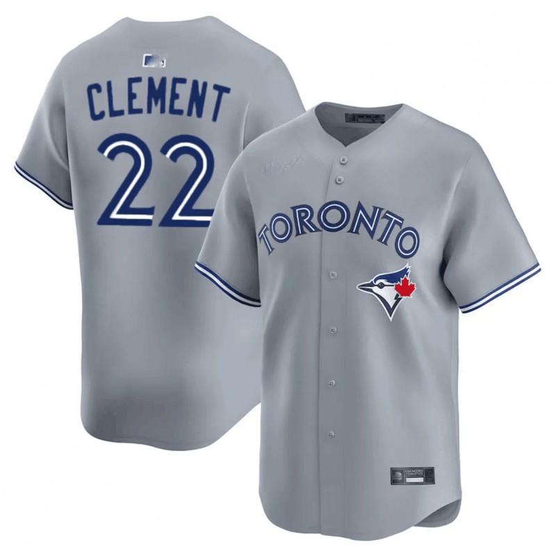 Mens Embroidered MLB Toronto Blue Jays Baseball Jersey Sportswear Loose Fit Cotton Blend Tee Fans