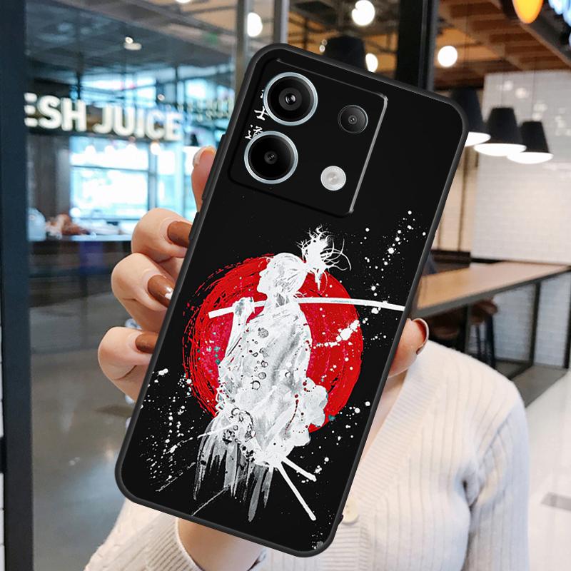 Японский Бусидо Чехол Самурай Для Xiaomi Redmi Note 11 9 10 12 13 14 15 Pro Plus Redmi 15 15C 10C 12C 13C 14C Чехол