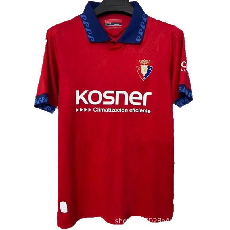 Osasuna 2026/2027 Home Away Soccer Jersey Fan Edition Short Sleeve Oversized Football Shirt Men