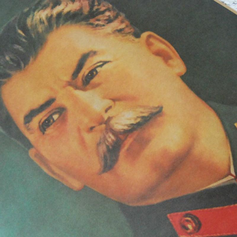 CCCP Сталин картина плакат советский революционный политический плакат плакат на крафт-бумаге