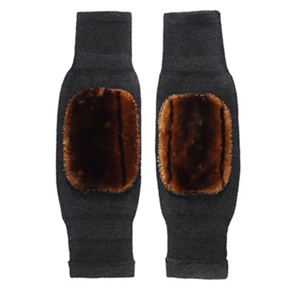 Support Leg Warmer Coldproof Thicken Knee Sleeve Wool Knee Pad  Cycling Ski Running