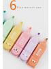 4/5/6pcs Cartoon Bear Color Highlighter Marker Pens Set 1-3mm Oblique Tip Spot Liner Drawing Highlighting Tools School