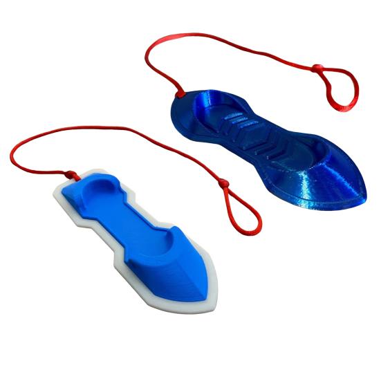 Mini Finger Skateboard Toy Lightweight Plastic Small Fingerboard with Rope Non-slip Air Surfing Board Toy Kids Skaters Surf Fans Gifts