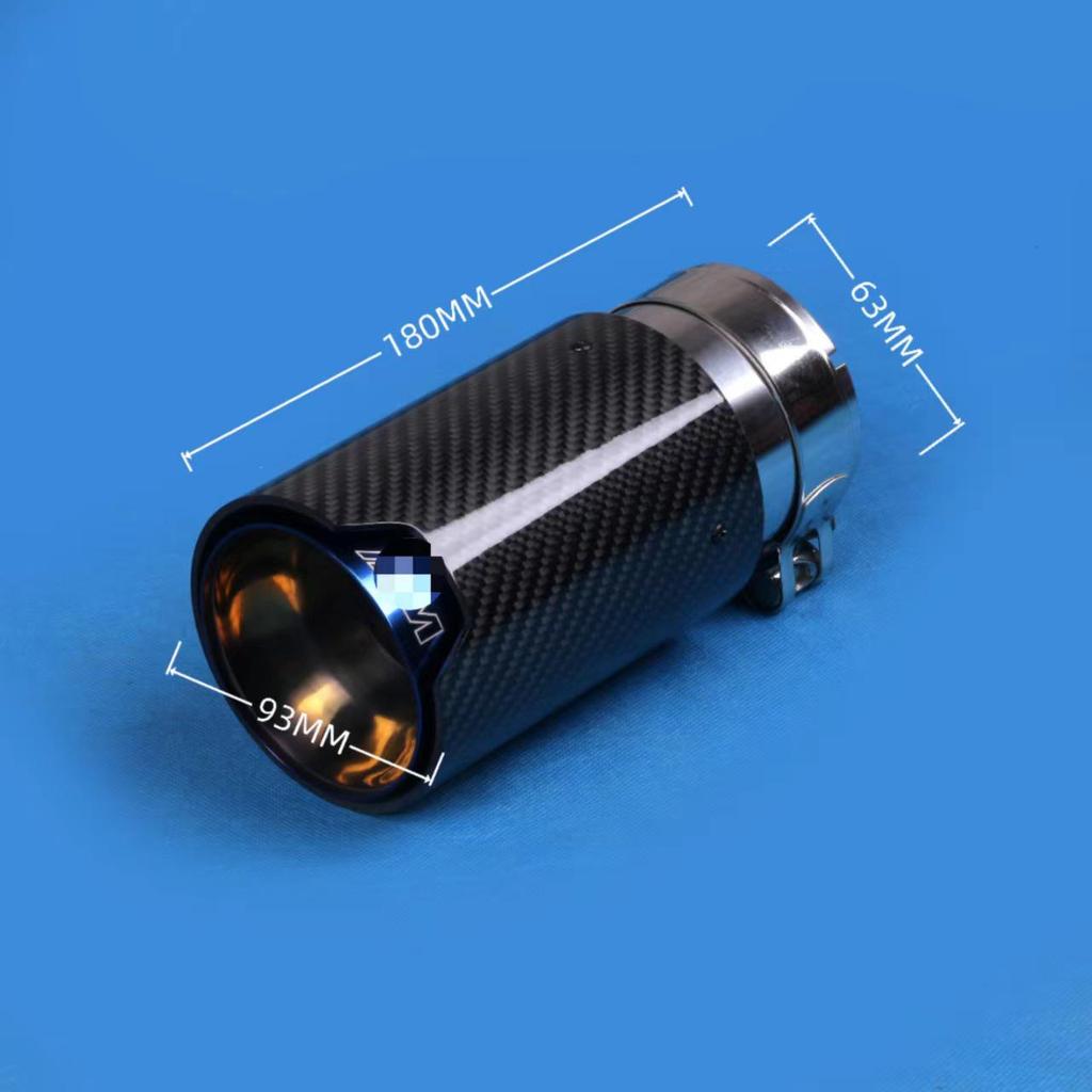 Модификация выхлопной насадки BMW M2/M3/M4 Титан Черный и Синий Углеволокно