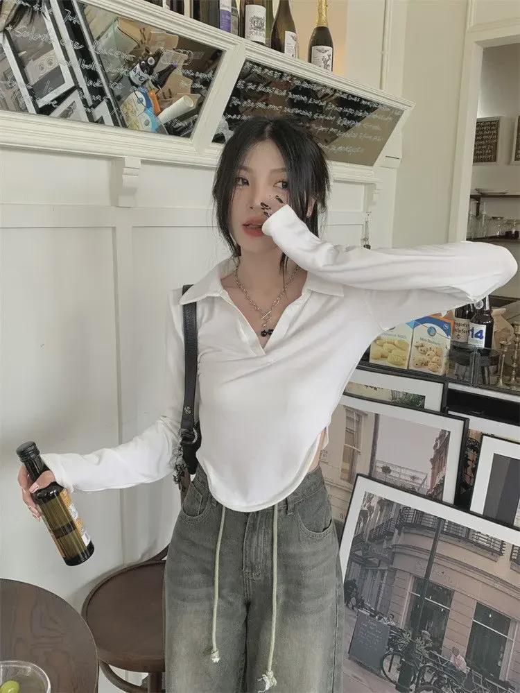 Women's Slim Fit Long-Sleeved T-Shirt: New Spring & Autumn Fashionable Design Shirt