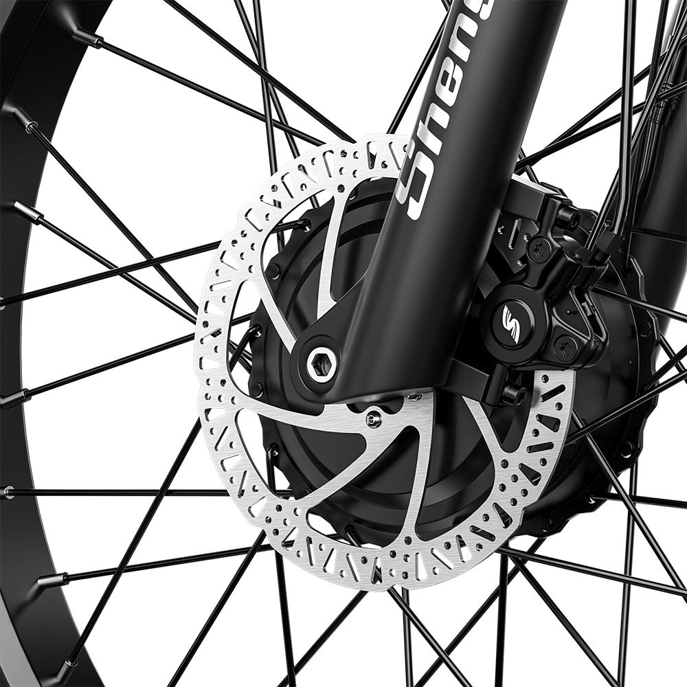 Shengmilo Электровелосипед S600 2000W с двумя моторами, аккумулятор Samsung 48V 17.5Ah, 45 км/ч, 26" толстые шины, полная подвеска, 7-скоростная Shimano - Серый