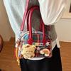 Going Out Small Bag Women's 2025 New Crossbody Pillow Bag Summer Popular Fashion Plaid Cloth Bag Shoulder Bag