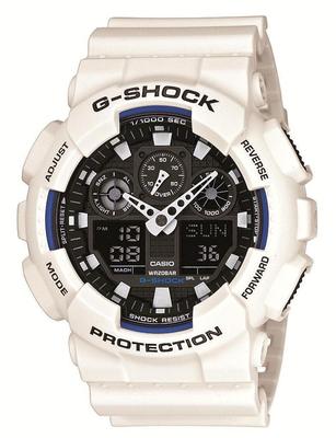 Белые часы Casio G-Shock GA-100B-7AJF Мужские