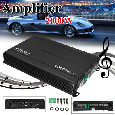 DC12V-DC14.4V 200мВ 4-канальный автомобильный усилитель аудио 12дБ высокой мощности автомобильные усилители стерео усилитель автомобильный аудио усилитель мощности