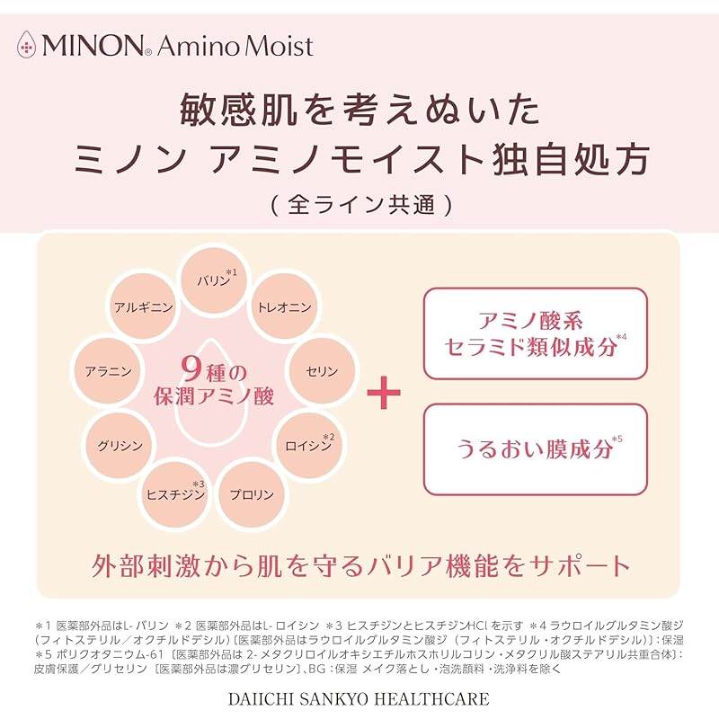 Minon Amino Moist Aging Care Lotion Refill 130mL [Sensitive Skin] Moisturizing Lotion Penetration Hari Luster