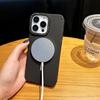 Жидкий силикон Подходит для чехла для мобильного телефона IPhone16promax Apple 15 Тонкий круг Магнитная присоска 14