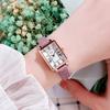 Student Watch Small Square Watch Compact Ladies Simple Versatile Watch Ladies Quartz Waterproof Watch Female
