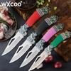 WXCOO Folding Knife Stainless Steel Cooking Kitchen Vegetable Knife Accessories Fruit Peeler Meat Cleaver Pocket Knife Kitchen