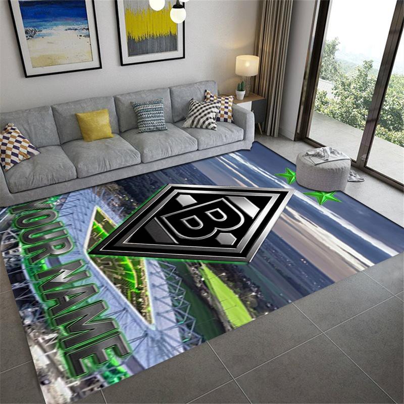 Custom Name Vfl Gladbach Carpet Rug for Living Room Bedroom Home Sofa Decoration,Kids play Non-slip Floor Mat