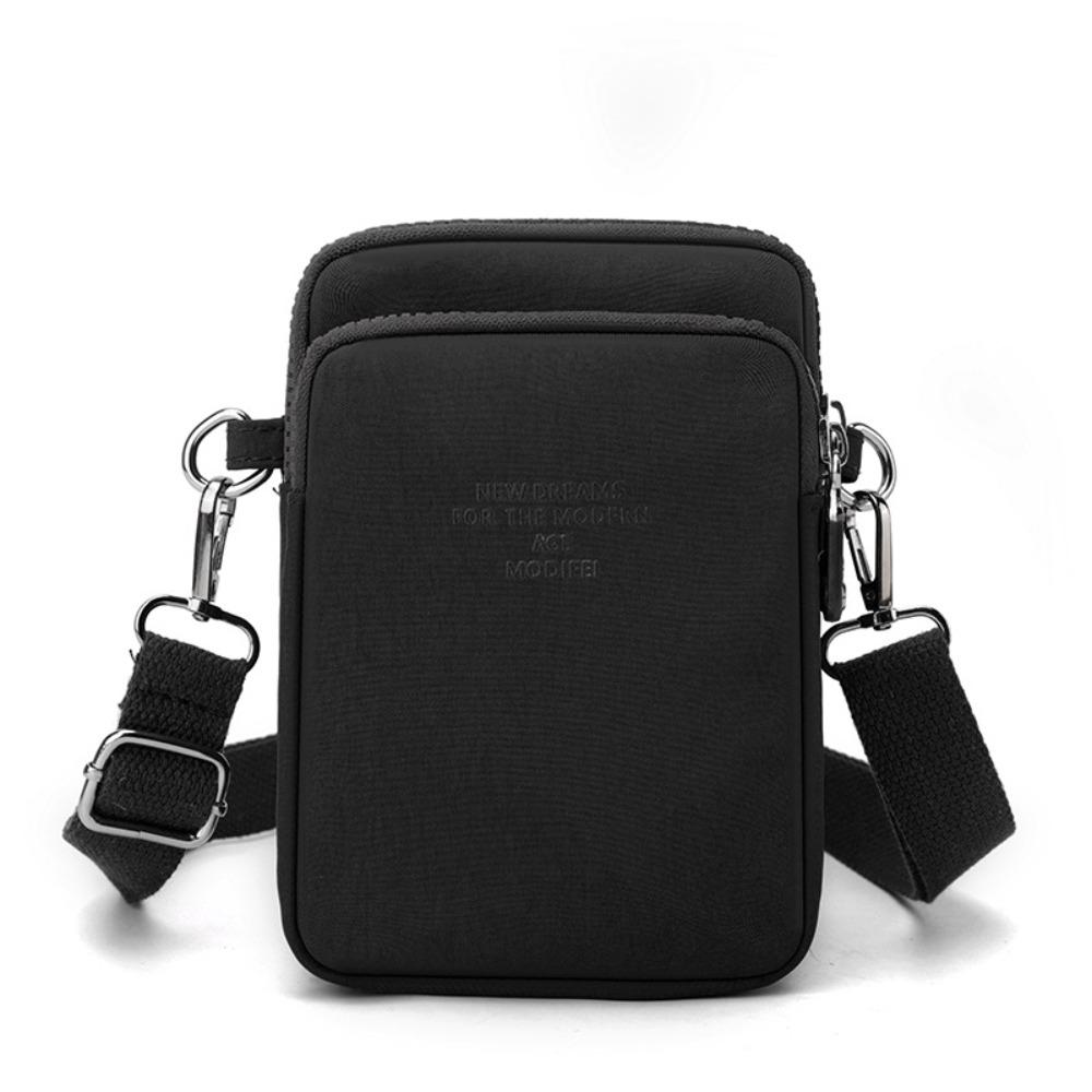 Multi-layer Nylon Shoulder Bag Korean Style Messenger Bags Portable Canvas Crossbody Bag  Outdoor