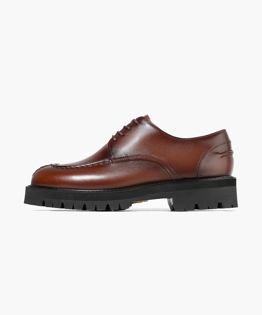 Firenze Atelier [Vibram] Classic Y-Tip Commando Sole Derby 6003 [Wine Brown]