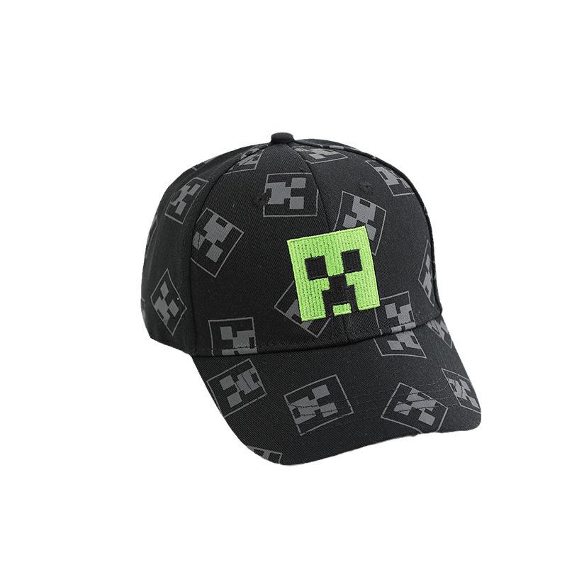 Детская бейсболка Minecraft Creeper – Мультяшный дизайн, Защита от солнца для весны и осени