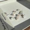 Универсальные модные натуральные яркие разноцветные барочные жемчужные серьги-гвоздики особой формы, серебряные, с бриллиантами, изысканные, простые и универсальные
