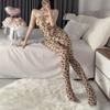 Sexy Onesie Leopard Print High Waist Tight Women's Clothing New Printed Halter Suspenders Play Pure Passion Women