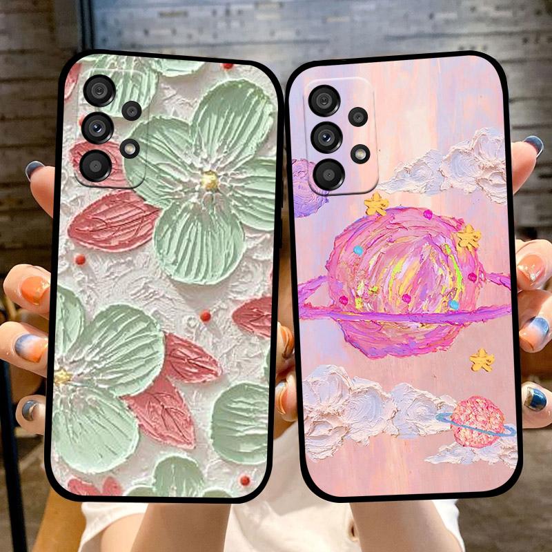 Милый Мультяшный Чехол-Бампер Для Samsung A33 A53 A73 Мягкий Силиконовый TPU Чехол Для Телефона Samsung Galaxy A72 4G 5G Защитный