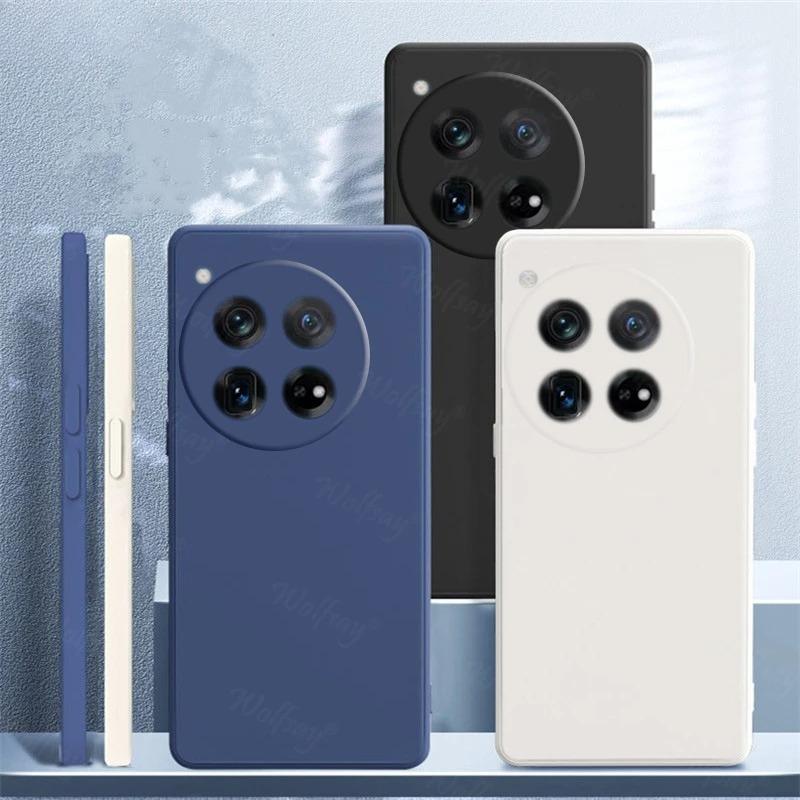 Конфетный чехол для OnePlus 12 Чехол Противоударный Мягкий ТПУ Оригинальный Жидкий Силиконовый Чехол для OnePlus 12 Чехол для OnePlus 12 6,82 дюйма