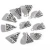 20Pcs Multiple Sizes Hollow Triangle Pendants Alloy Plating Silver Loose Beads For Jewelry Making DIY Bracelet Necklace Earring